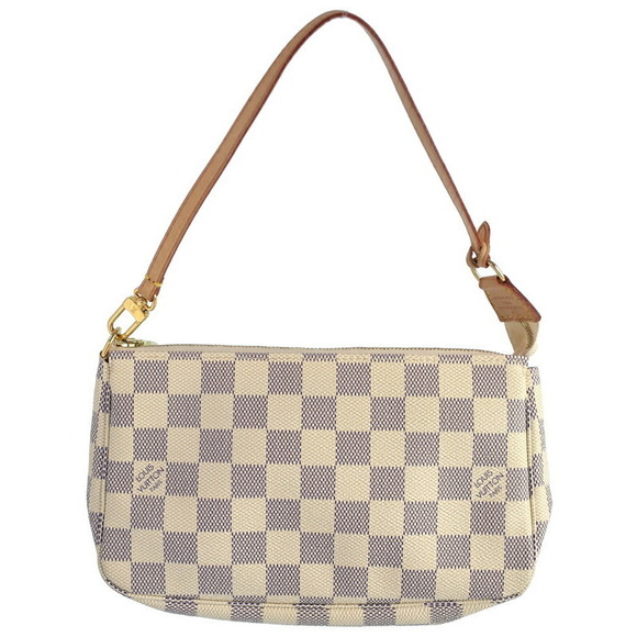 Louis Vuitton Accessory White Azur Pochette Damier Pouch Accessoires - Picture 1 of 8